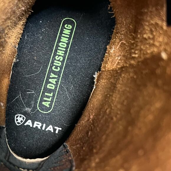 Ariat Round Toe ASTM F2892-18 EH Cowboy Western Leather Work Boots 10 D - Picture 10 of 10